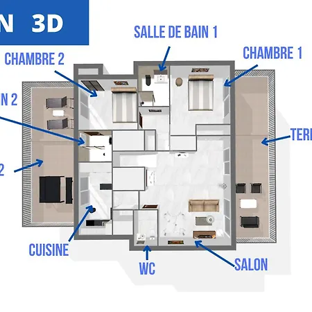 Coco - Spacieux - Luxueux - Vca Apartamento *